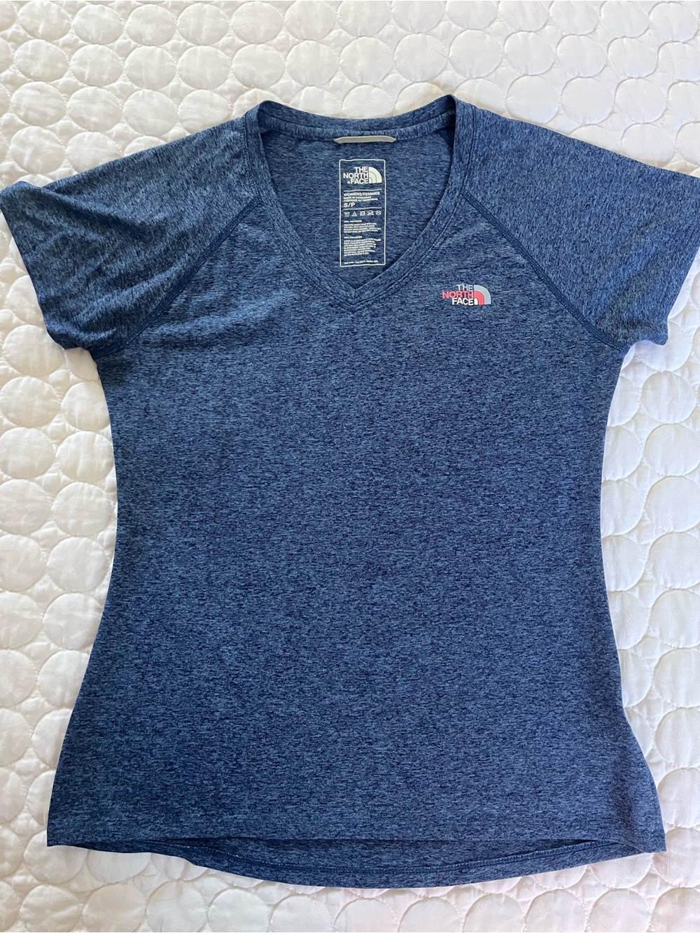 North Face Blue V-Neck Shirt